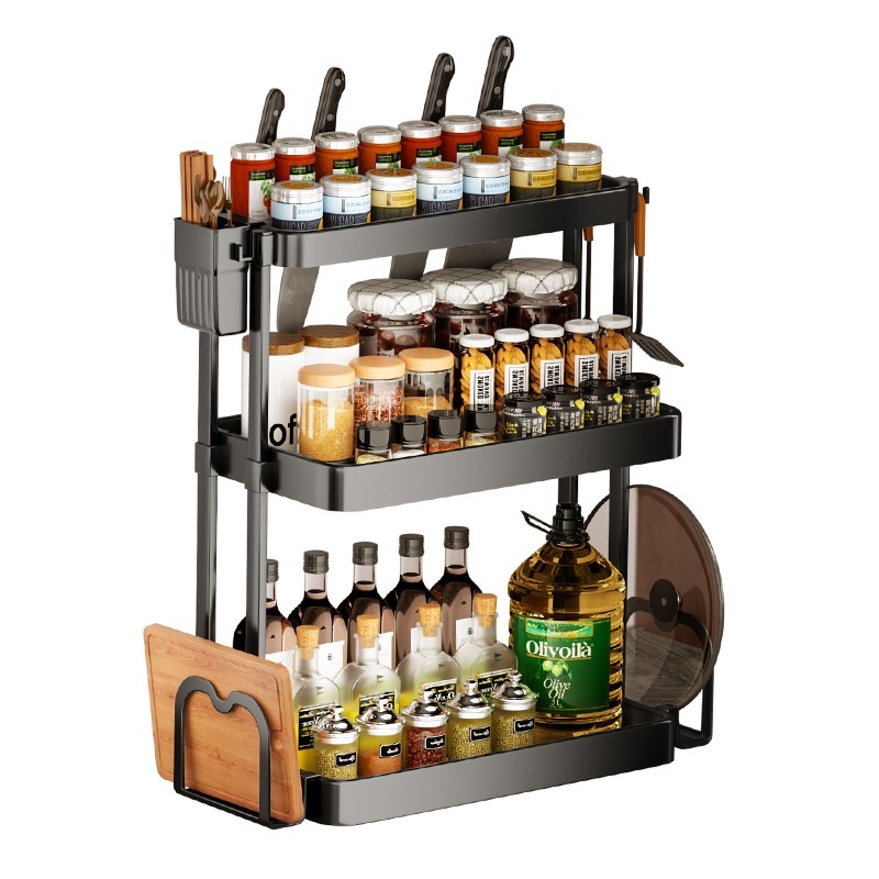 Kitchen Rack For Seasoning Multi-layer Storage Kitchen Supplies - الصورة 5