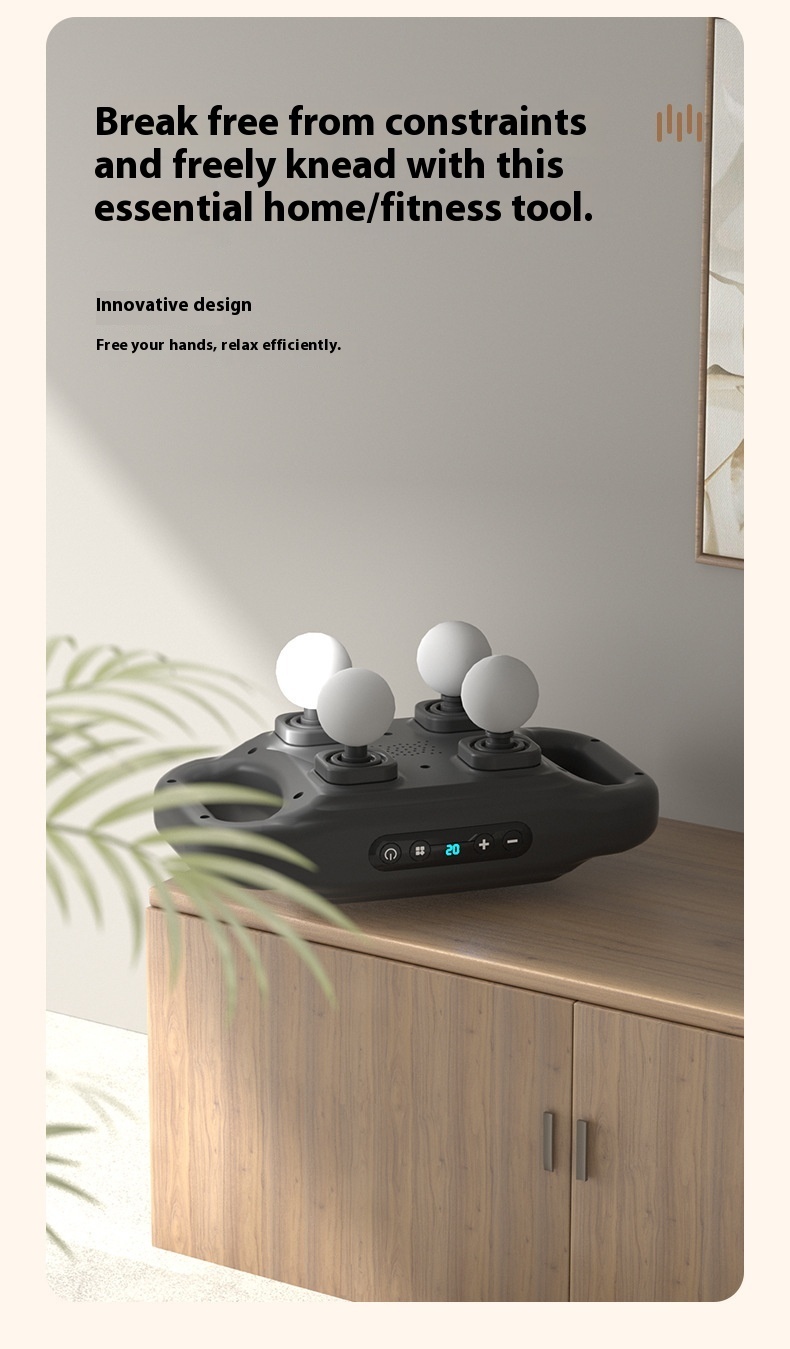 Rechargeable High-power Four-head Massager - الصورة 4