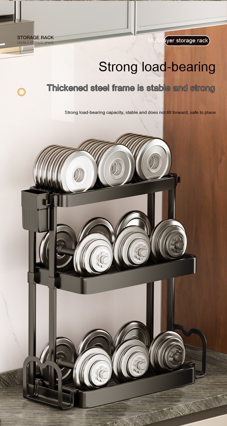 Kitchen Rack For Seasoning Multi-layer Storage Kitchen Supplies - الصورة 6